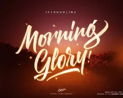 Morning Glory Bold Script font