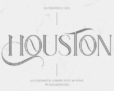 Houston Display font