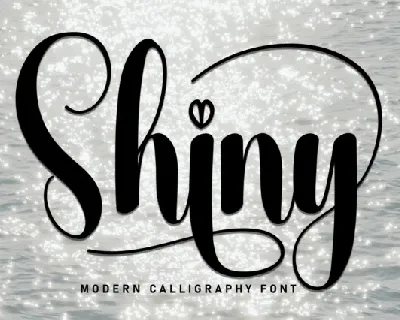 Shiny Script Typeface font