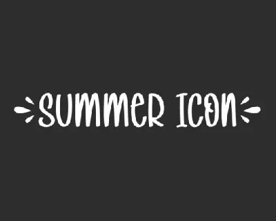 Summer Icon font