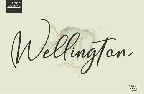 Wellington font