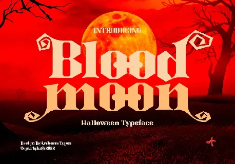 Blood Moon font