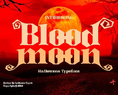 Blood Moon font