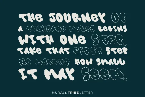 Murals Tribe Letter font