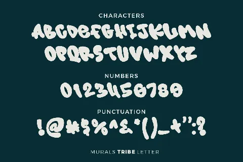 Murals Tribe Letter font