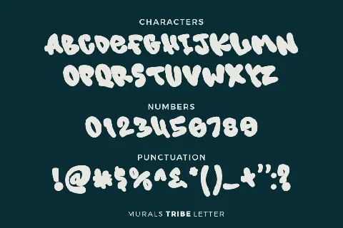 Murals Tribe Letter font