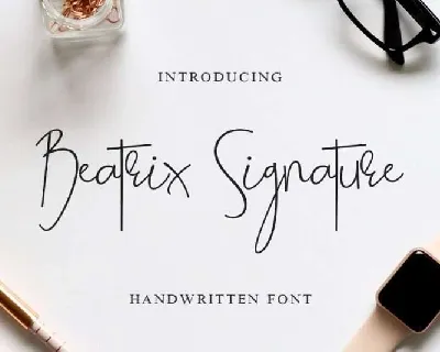 Beatrix Signature Free font