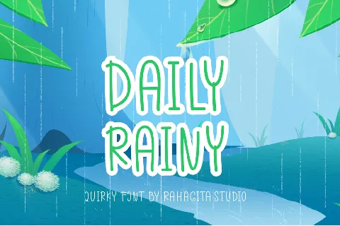 Daily Rainy font