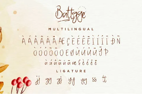 Battgge font