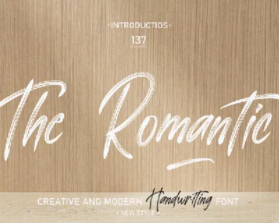 The Romantic font