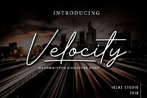 Velocity - DEMO font