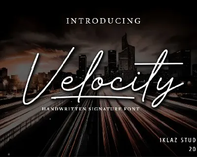 Velocity - DEMO font