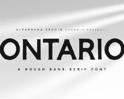 Ontario font
