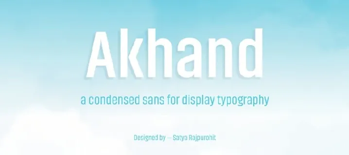Akhand Family font