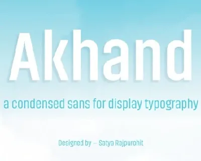 Akhand Family font
