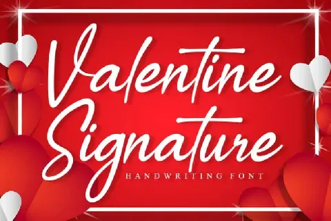 Valentine Signature Script font