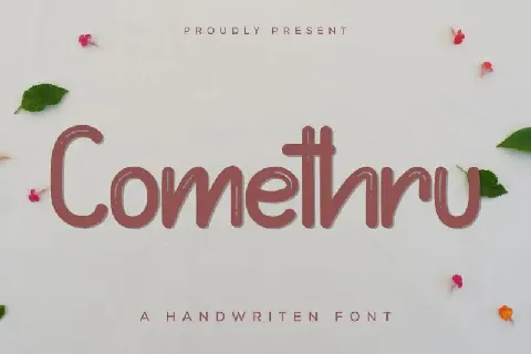 Comethru Display font