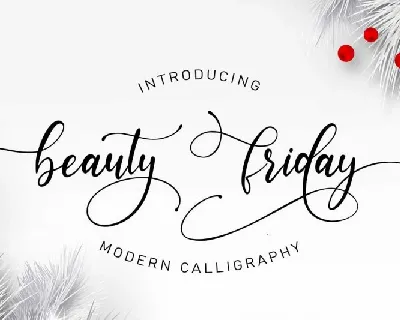 Beauty Friday font