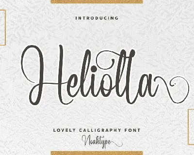 Heliolla Demo font