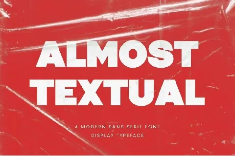 Almost Textual font
