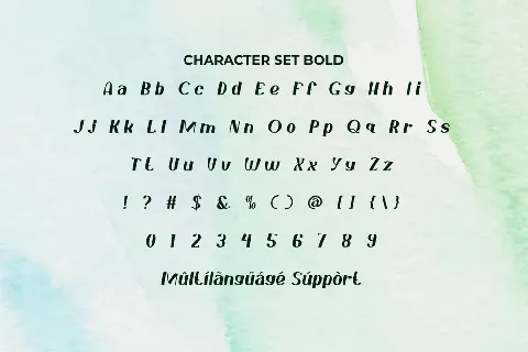 Faint Green Demo font