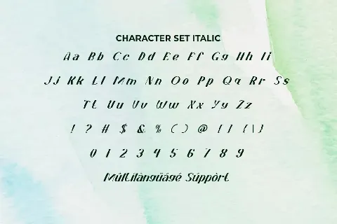 Faint Green Demo font