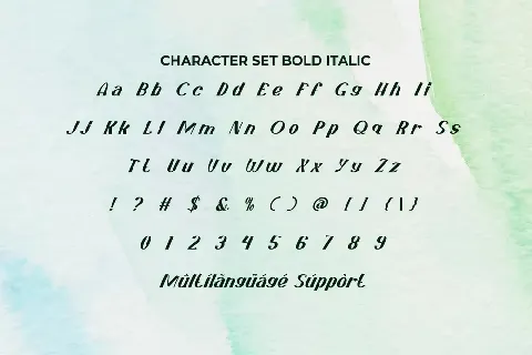 Faint Green Demo font