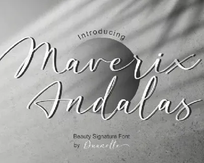 Maverix Andalas font