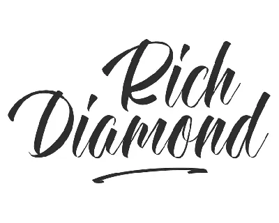 Rich Diamond font