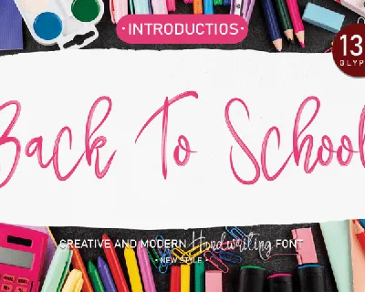 Back To School font