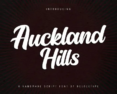 Auckland Hills font