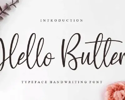 Hello Butter Script font