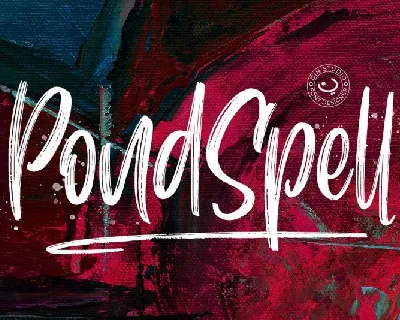 Pondspell Brush font