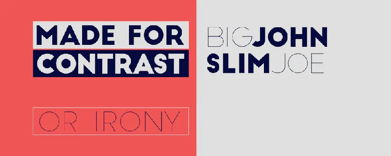 Big John / Slim Joe font