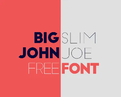 Big John / Slim Joe font