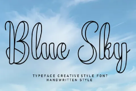 Blue Sky Script font