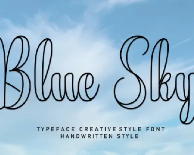 Blue Sky Script font