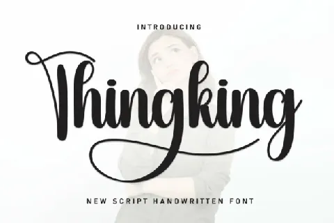 Thingking Script font