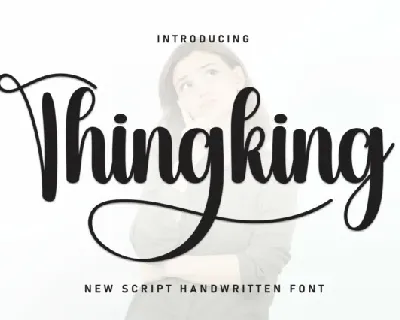 Thingking Script font