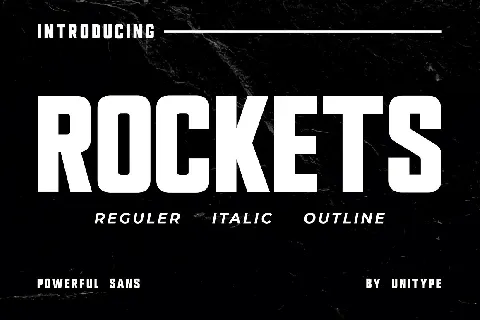 Rockets font