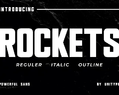 Rockets font