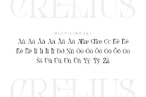 Crelius font