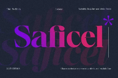 Saficel Family font