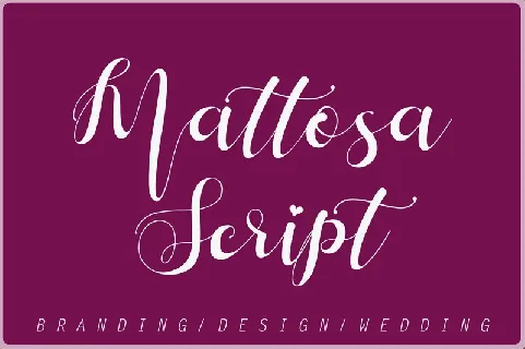 Mattosa Script font