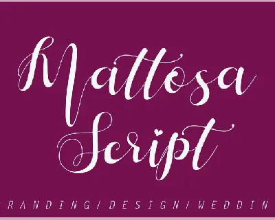 Mattosa Script font