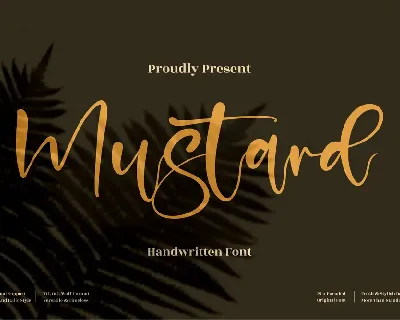 Mustard font