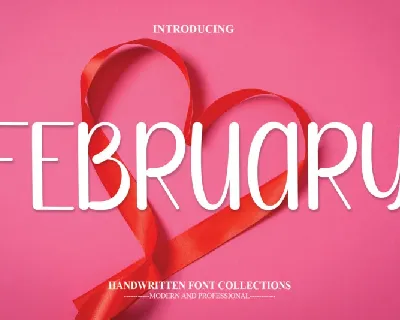 February Display font