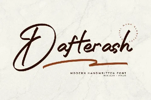 Dafterash font