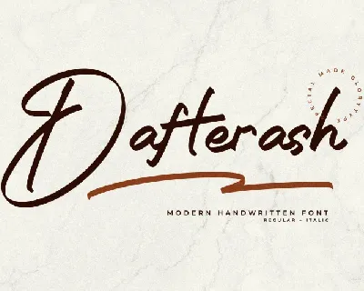 Dafterash font