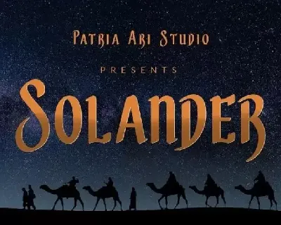 Solander Display font